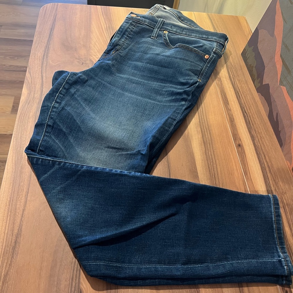 Madewell Women's Skinny Jeans - Dark Blue